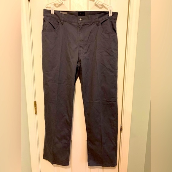 Jos A.Bank gray cotton slacks, 36W, 30L.. - Picture 2 of 8